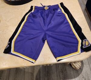 NBA Kids Purple and Black Athletic Shorts